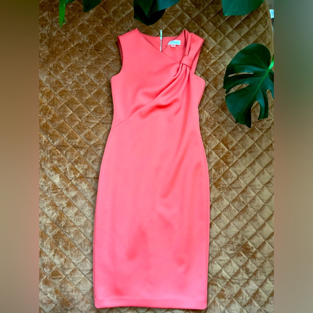 Calvin Klein Salmon midi dress